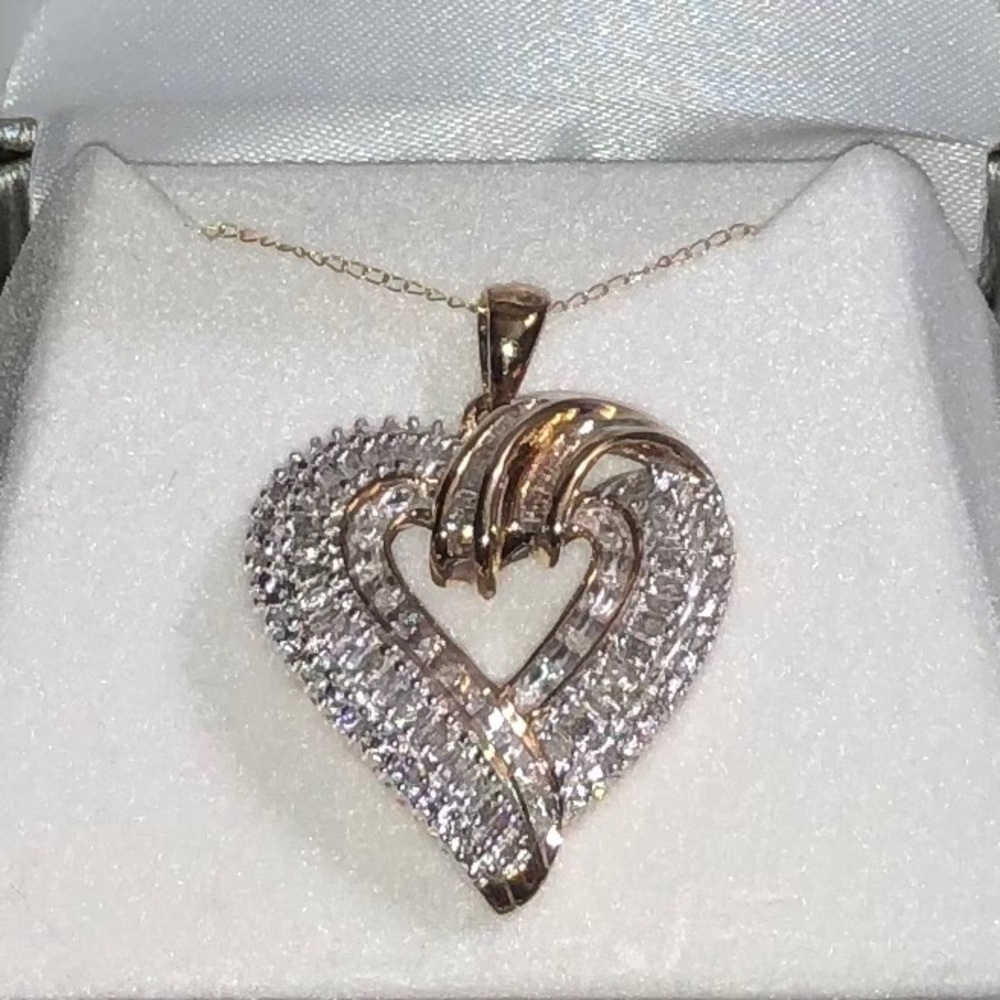 3/4ct. diamond heart pendant